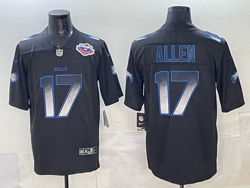 Men 2025 Buffalo Bills #17 Allen black Limited Nike NFL Jersey style 027